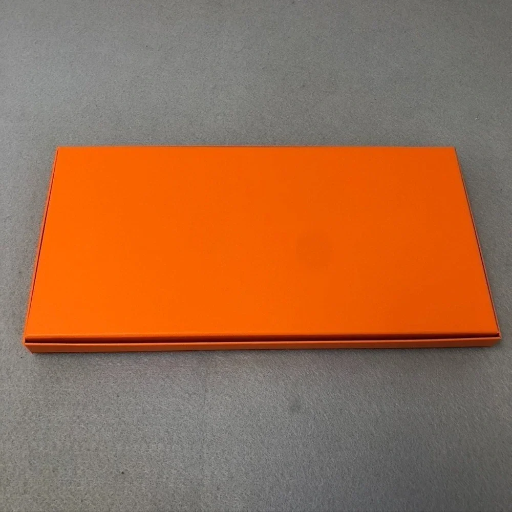 Authentic Hermes Orange Storage Gift‎ Box Empty 14.5x7.5x1.5 Small Rectangle